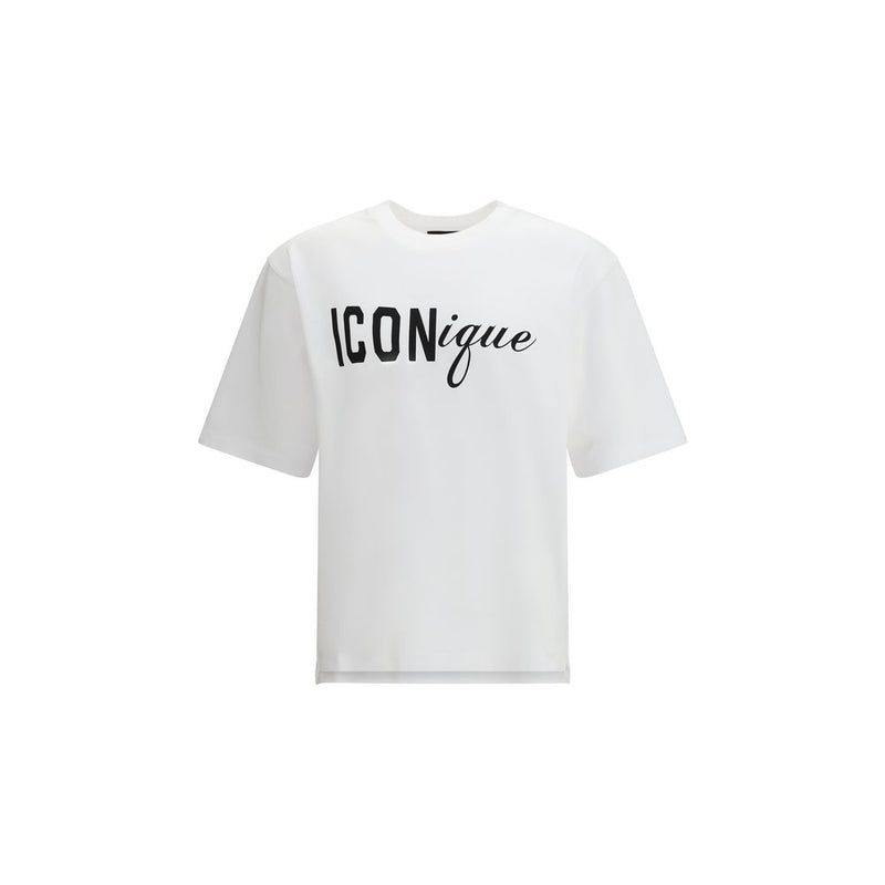Dsquared² White Cotton T-Shirt - ClickThatClicks 
