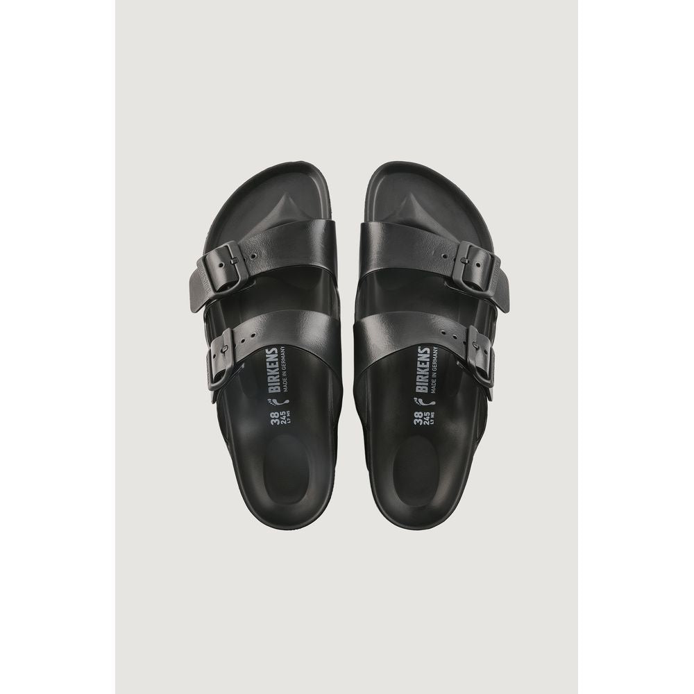 Birkenstock Black Polyester Flat Sandals - ClickThatClicks 