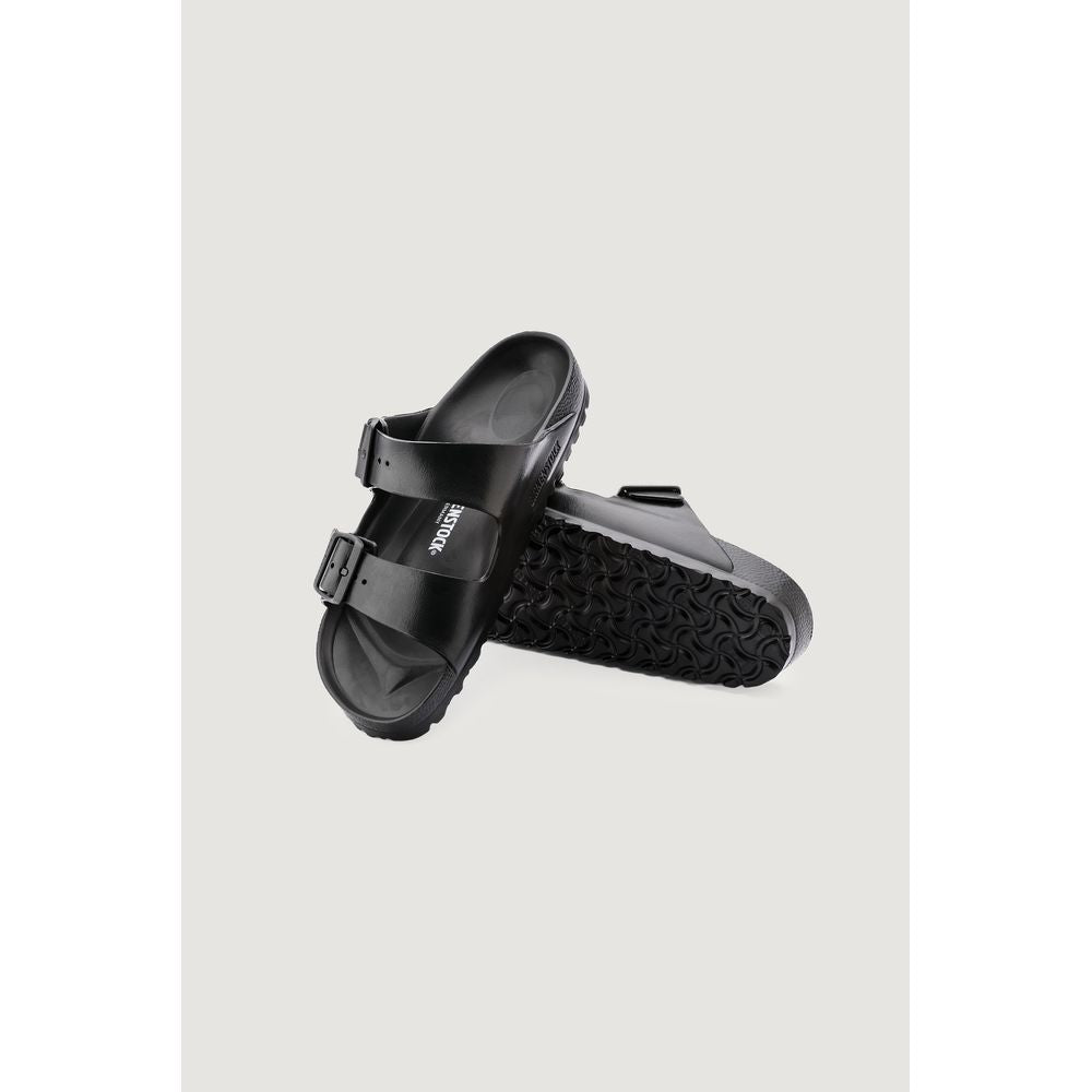 Birkenstock Black Polyester Flat Sandals - ClickThatClicks 
