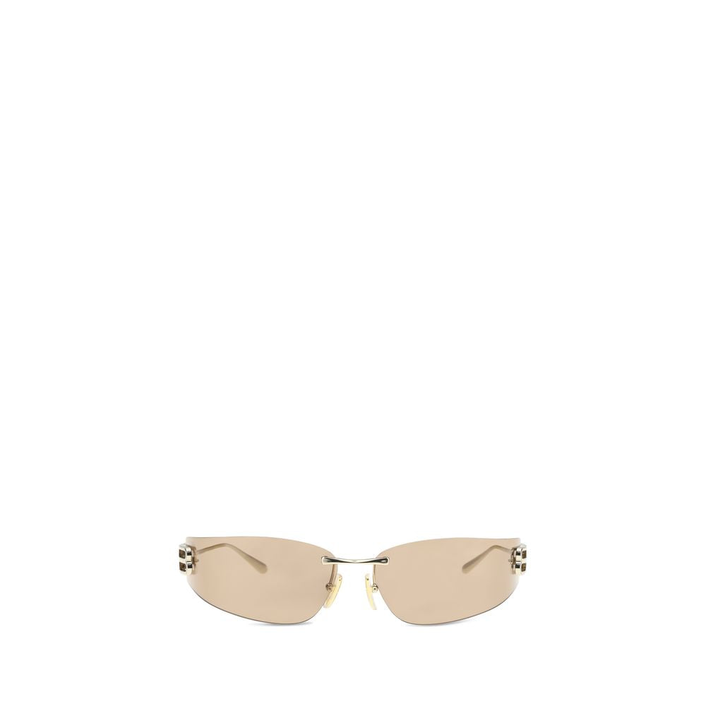 Balenciaga Gold Metal Sunglasses - ClickThatClicks 