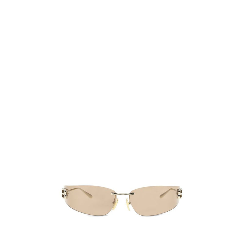 Balenciaga Gold Metal Sunglasses - ClickThatClicks 