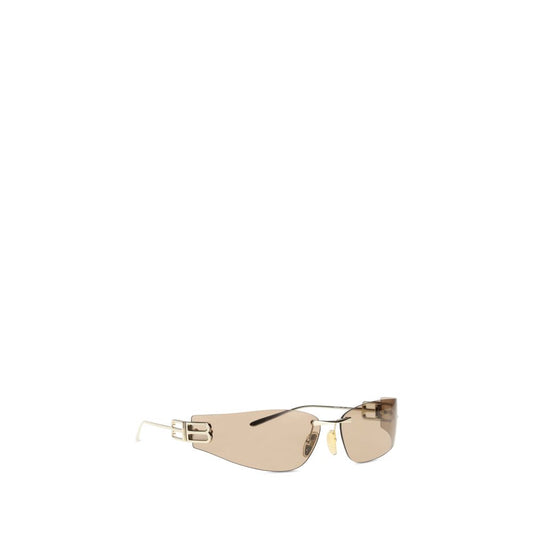 Balenciaga Gold Metal Sunglasses - ClickThatClicks 