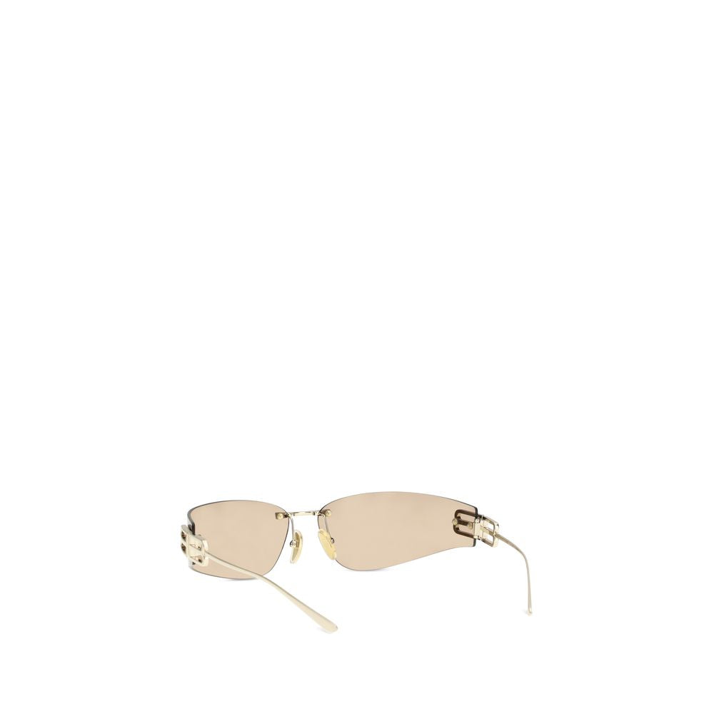 Balenciaga Gold Metal Sunglasses - ClickThatClicks 