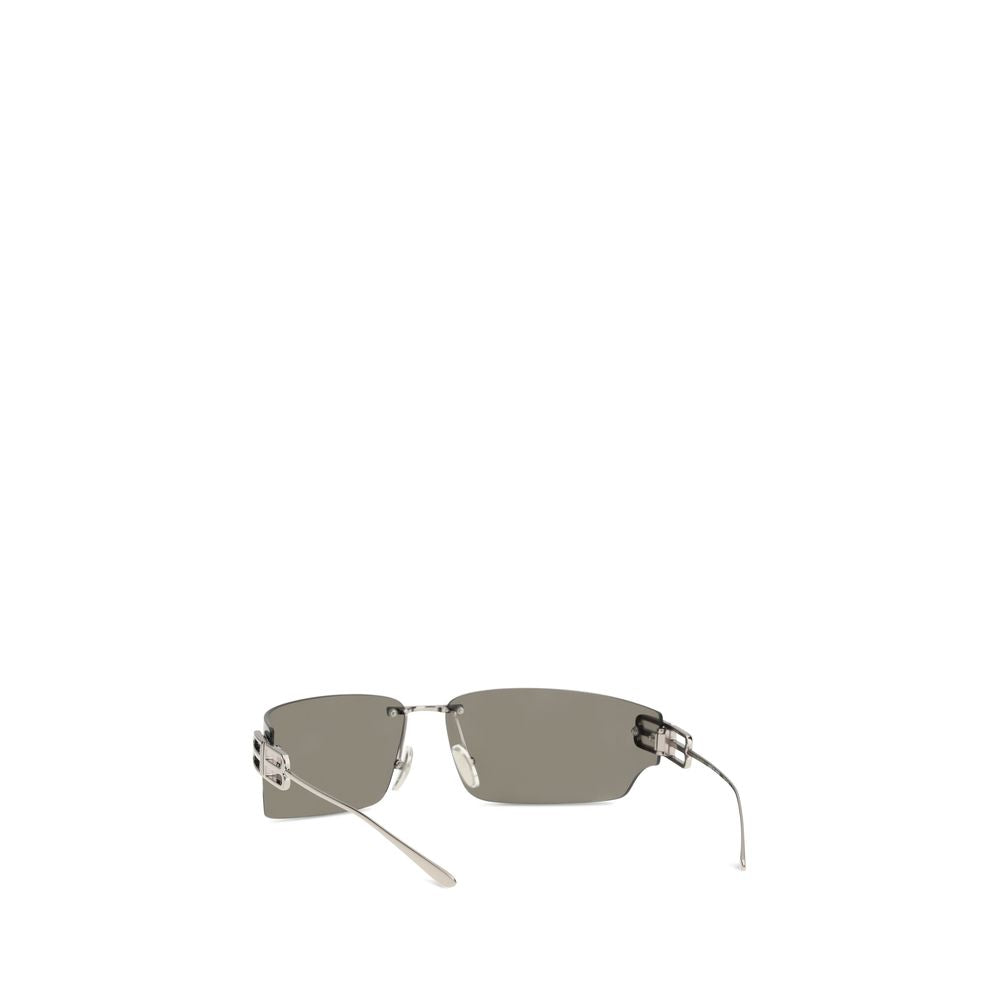 Balenciaga Silver Metal Sunglasses - ClickThatClicks 