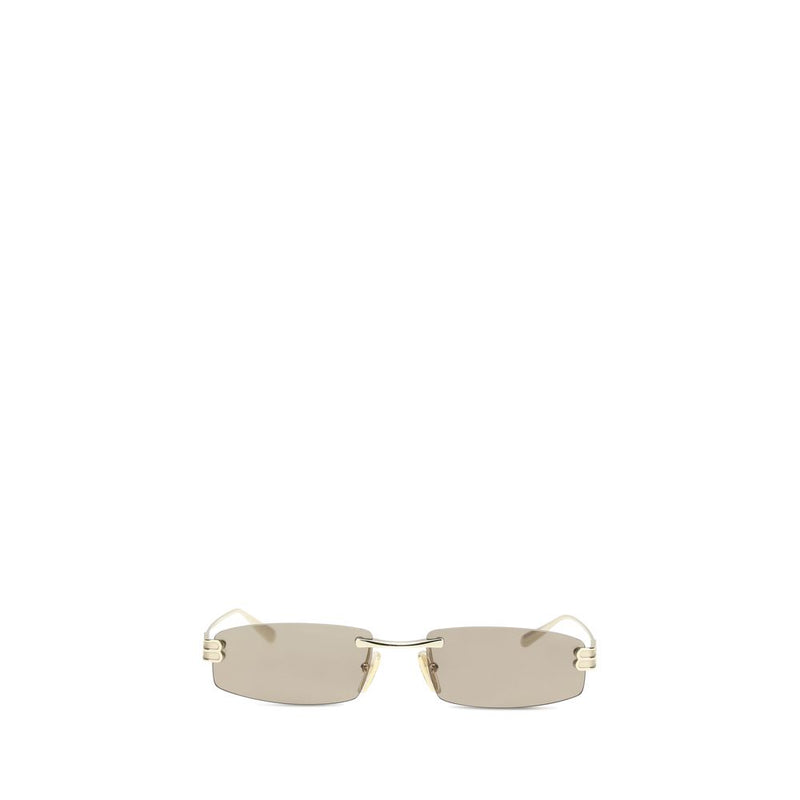 Balenciaga Gold Metal Sunglasses - ClickThatClicks 