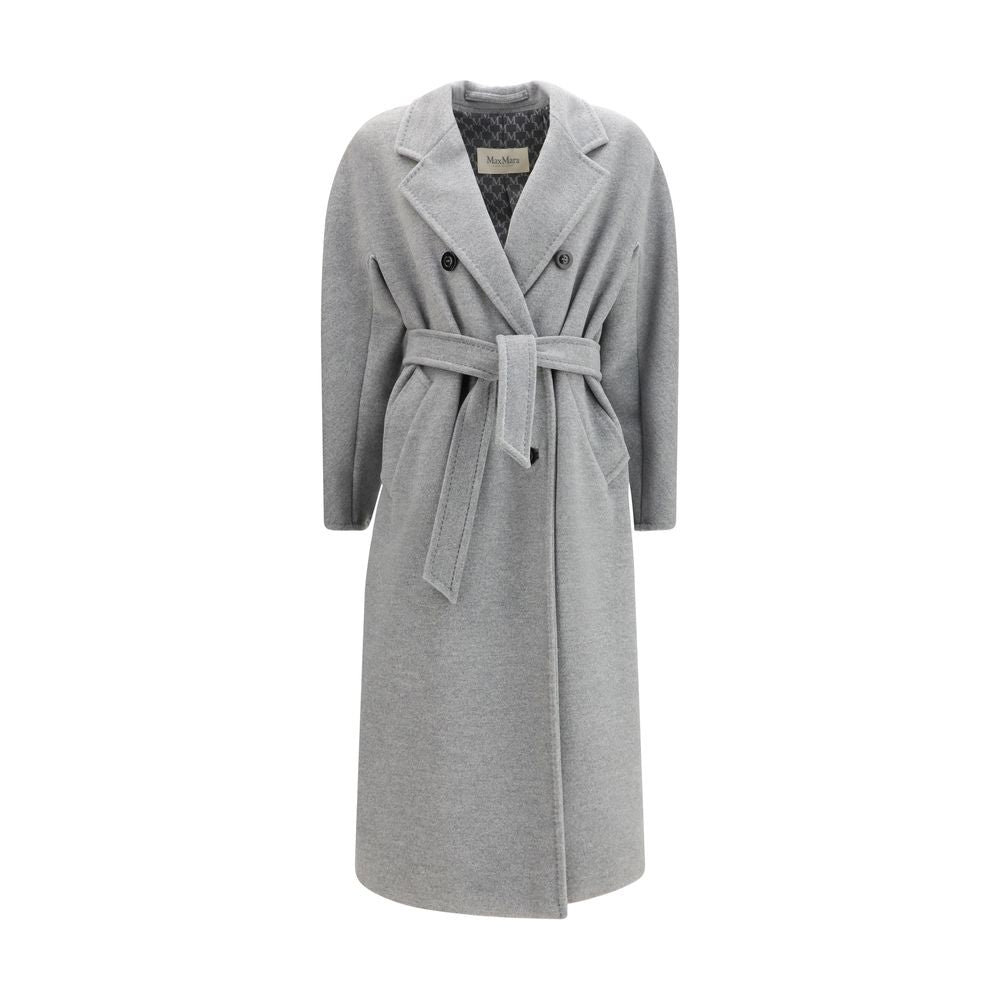 Max Mara Gray Fleece Wool Coat - ClickThatClicks 