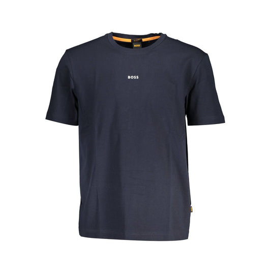 Hugo Boss Blue Organic Cotton Men's T-Shirt - ClickThatClicks 