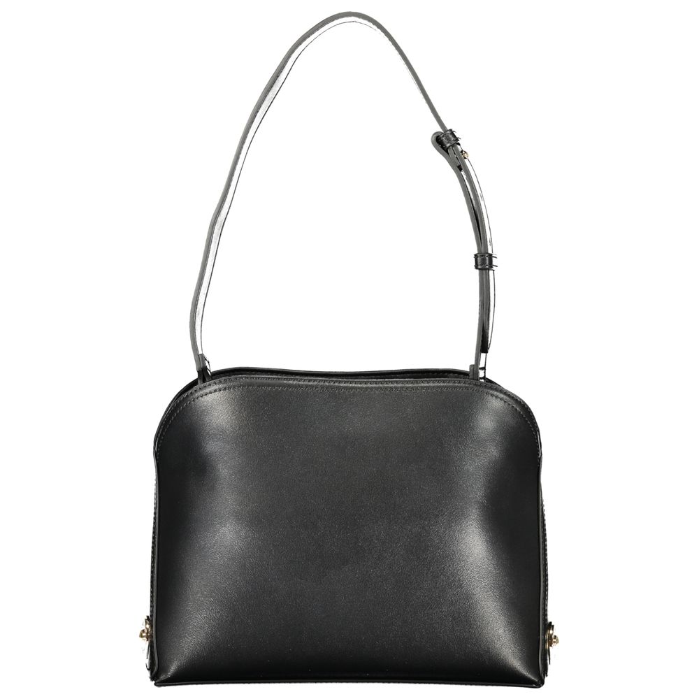 Twinset Black Polyurethane Women's Shoulder Bag - ClickThatClicks 
