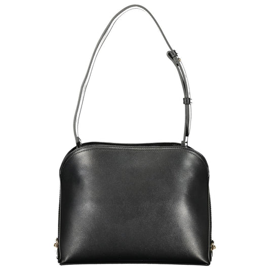 Twinset Black Polyurethane Women's Shoulder Bag - ClickThatClicks 