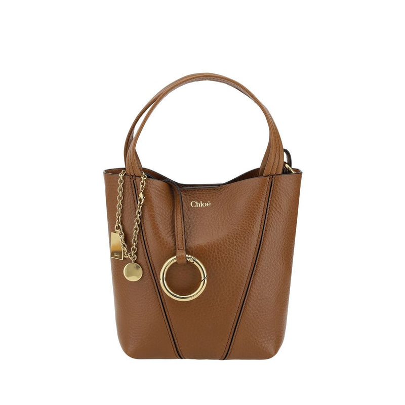 Chloé Brown Calf Leather Bos Taurus Shoulder Bag - ClickThatClicks 