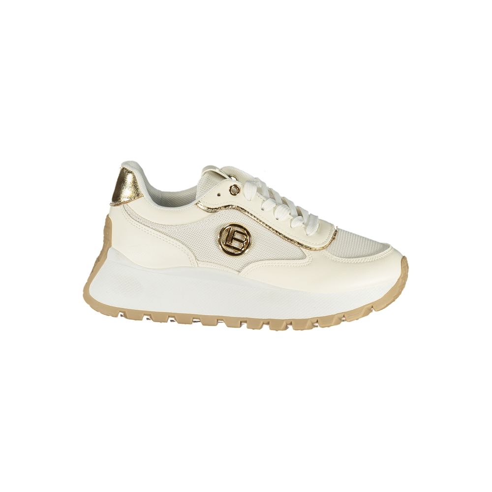 Laura Biagiotti Bianco Polyurethane Women Sneaker - ClickThatClicks 