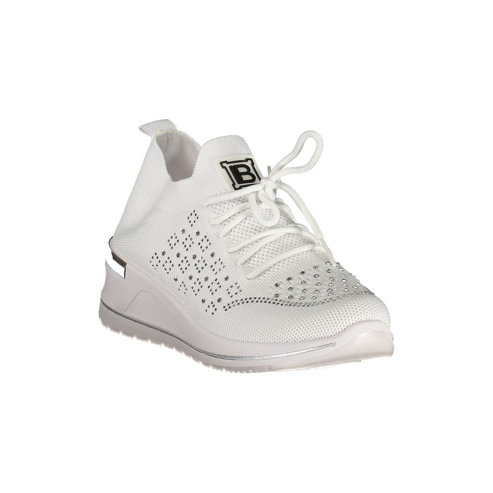 Laura Biagiotti Bianco Polyester Women Sneaker - ClickThatClicks 