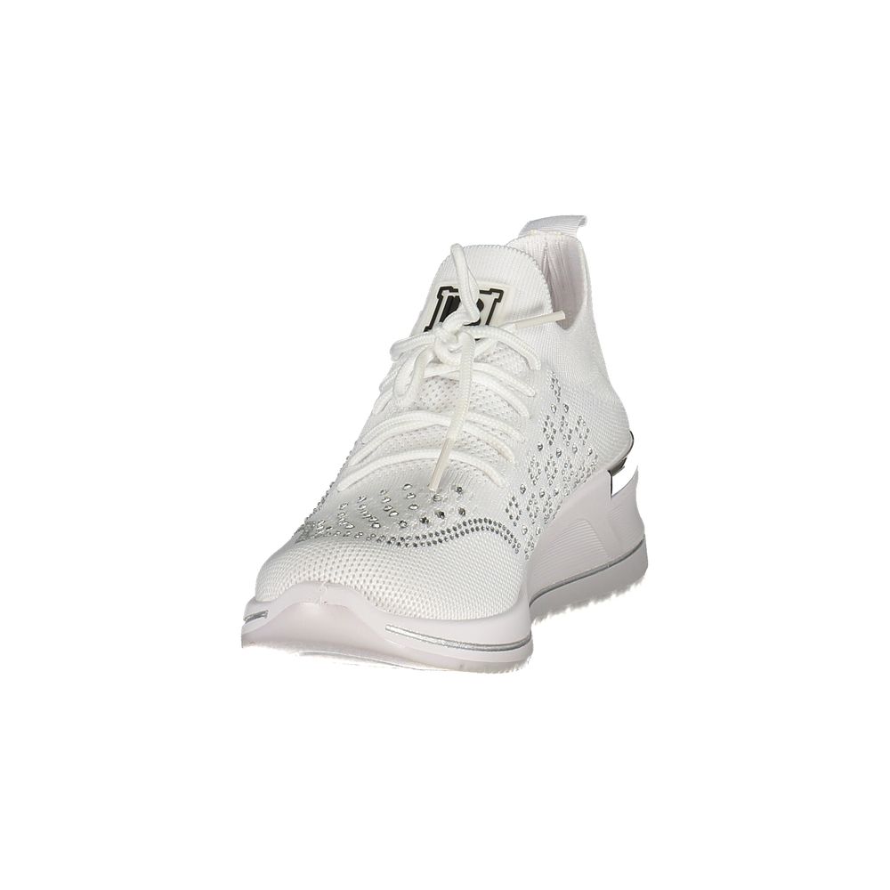 Laura Biagiotti Bianco Polyester Women Sneaker - ClickThatClicks 