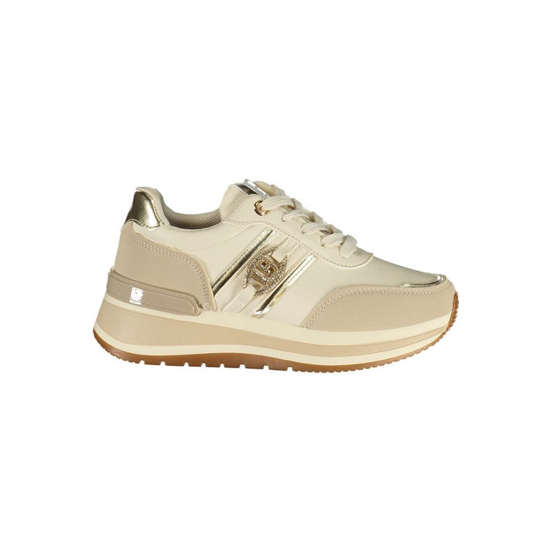 Laura Biagiotti Beige Polyurethane Women Sneaker - ClickThatClicks 