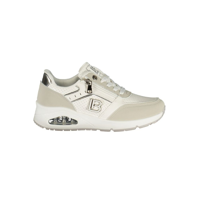 Laura Biagiotti Bianco Poliestere Women Sneaker - ClickThatClicks 