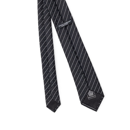 Dolce & Gabbana Black Polyester Tie - ClickThatClicks 