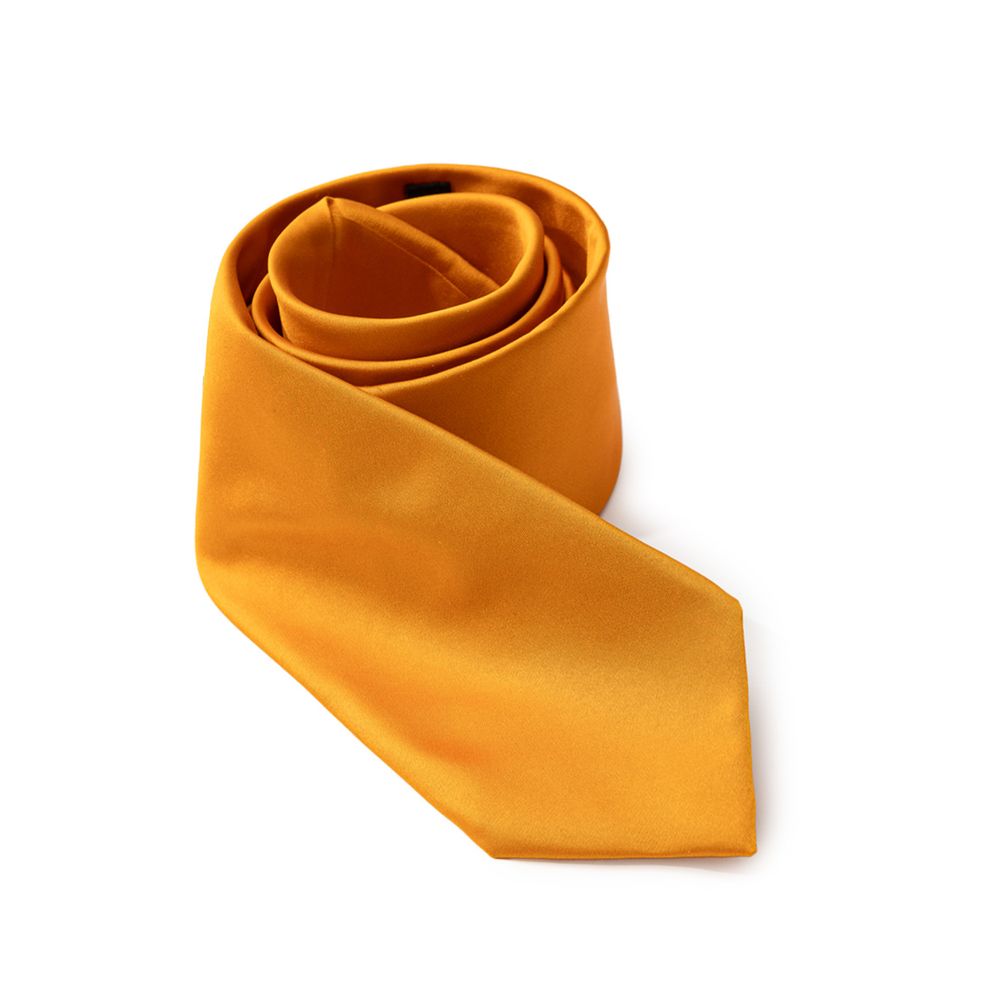 Dolce & Gabbana Orange Silk Tie - ClickThatClicks 