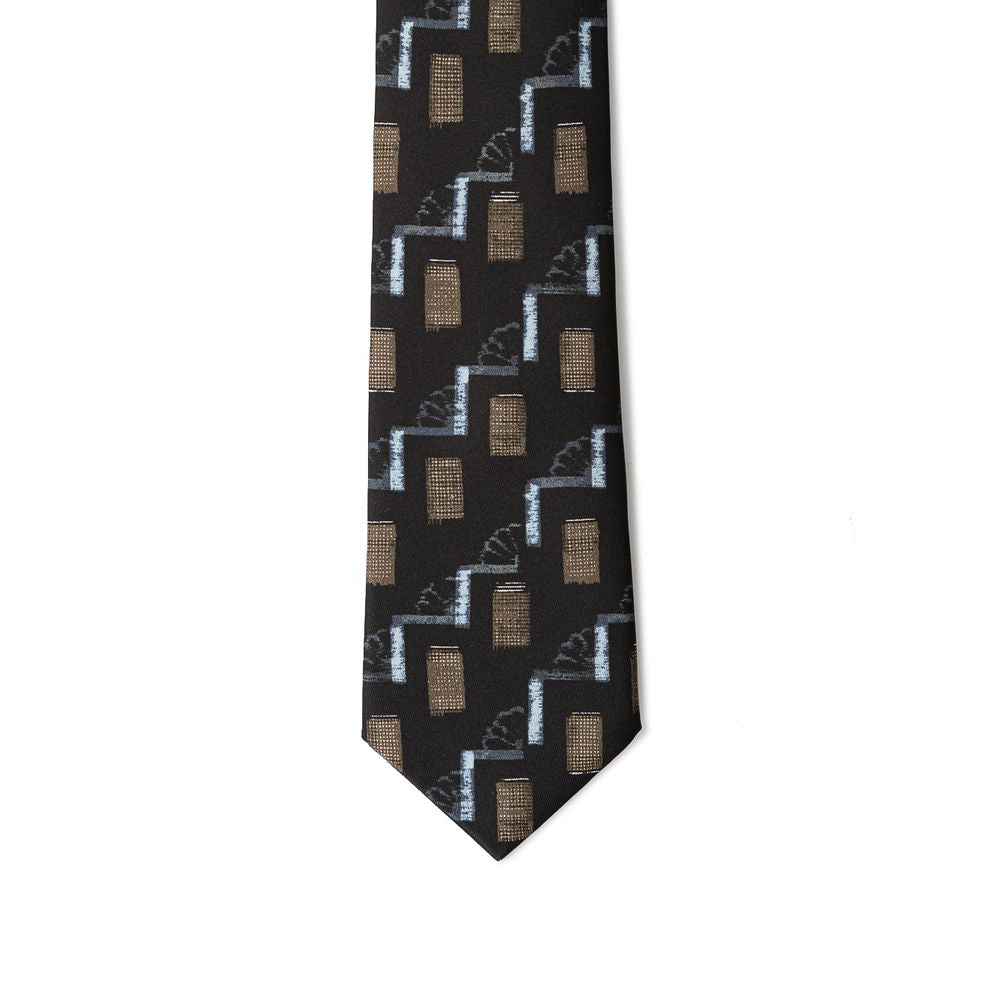 Giorgio Armani Black Silk Tie - ClickThatClicks 