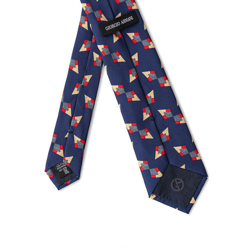 Giorgio Armani Blue Silk Tie - ClickThatClicks 