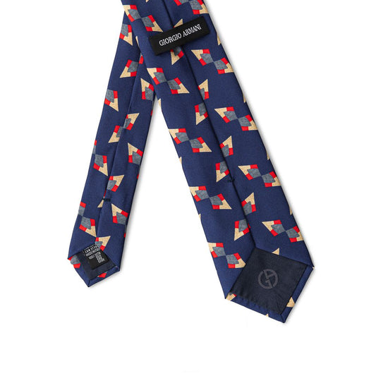 Giorgio Armani Blue Silk Tie - ClickThatClicks 