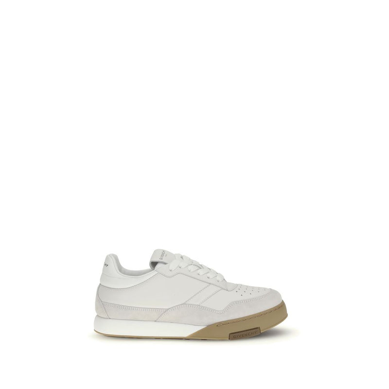 Givenchy White Calf Leather Bos Taurus Chunky Sneakers - ClickThatClicks 