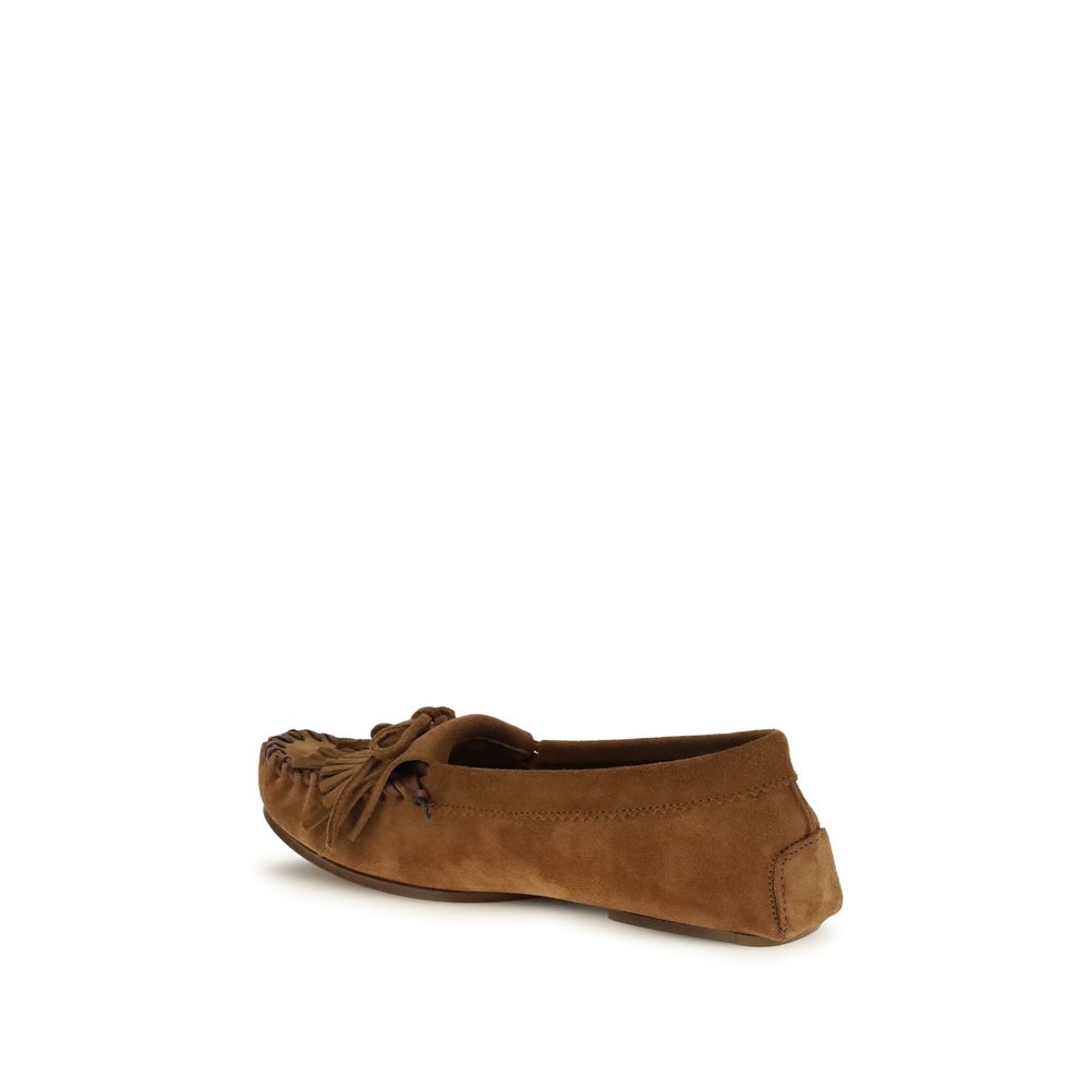 Paris Texas Brown Calf Leather Bos Taurus Slip-On Loafers - ClickThatClicks 
