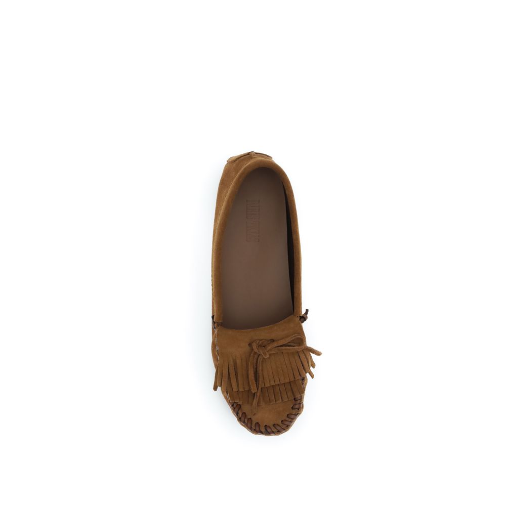 Paris Texas Brown Calf Leather Bos Taurus Slip-On Loafers - ClickThatClicks 