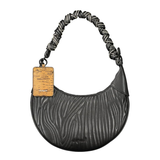 Desigual Black Polyurethane Women Handbag - ClickThatClicks 