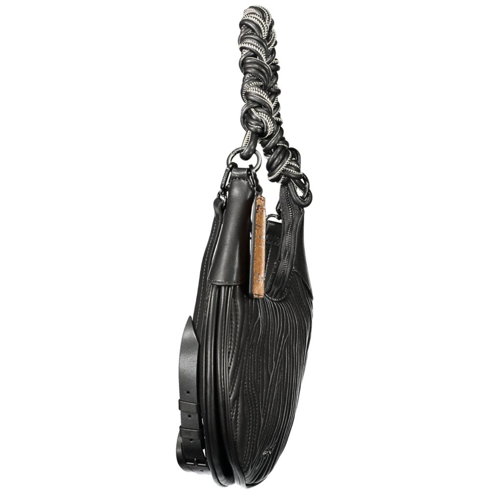 Desigual Black Polyurethane Women Handbag - ClickThatClicks 