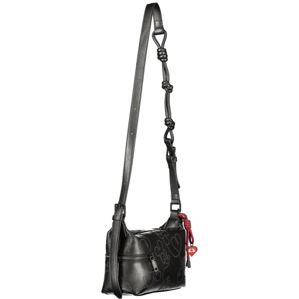 Desigual Black Polyurethane Women Handbag - ClickThatClicks 