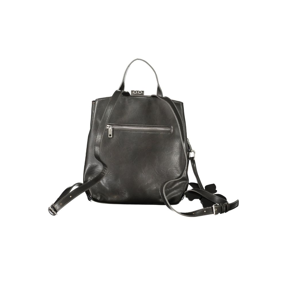 Desigual Black Polyurethane Women's Backpack - ClickThatClicks 