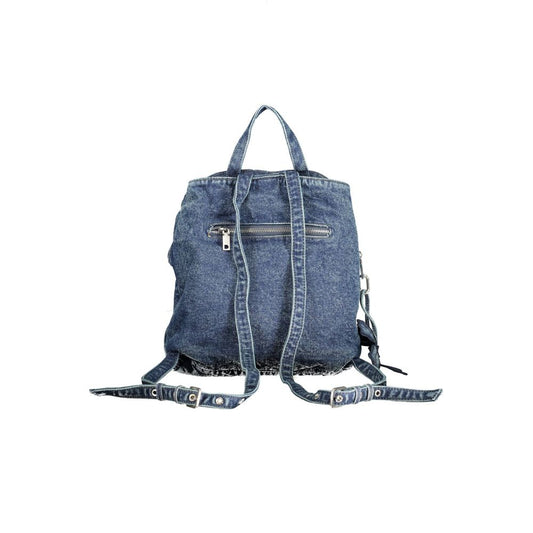 Desigual Blue Cotton Women Backpack - ClickThatClicks 