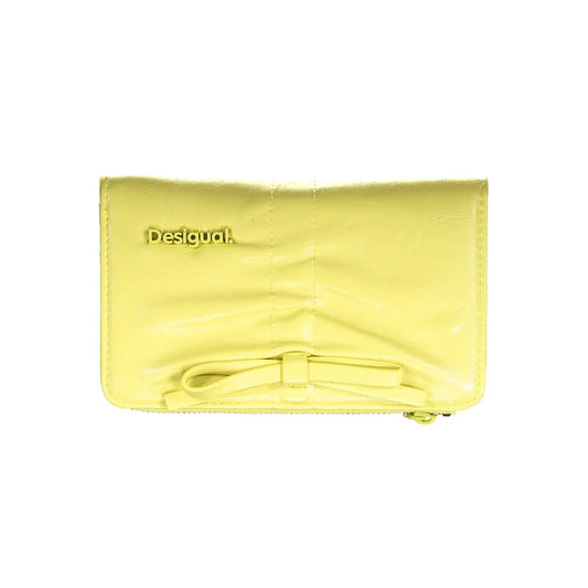 Desigual Giallo Poliuretano Women Wallet - ClickThatClicks 