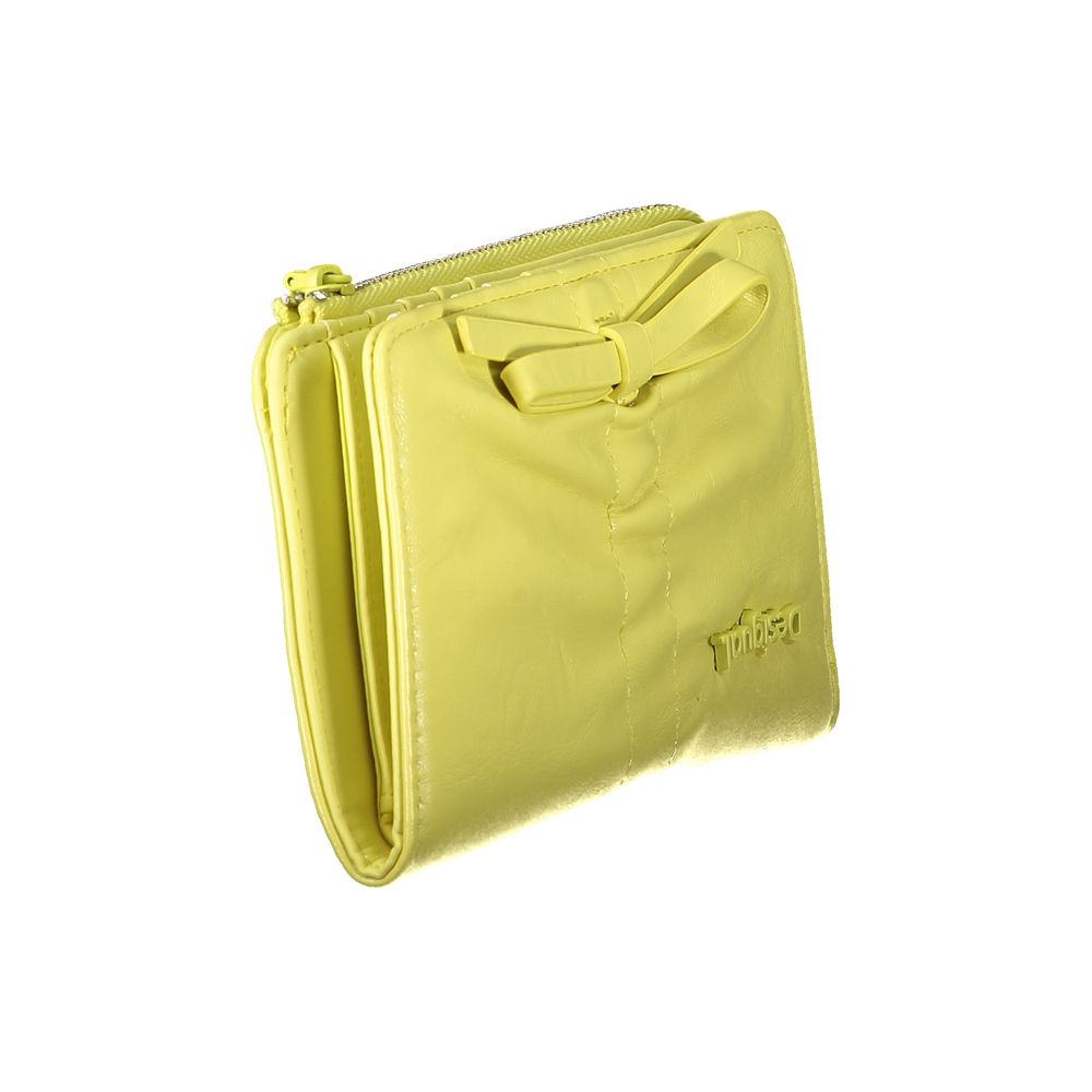 Desigual Giallo Poliuretano Women Wallet - ClickThatClicks 