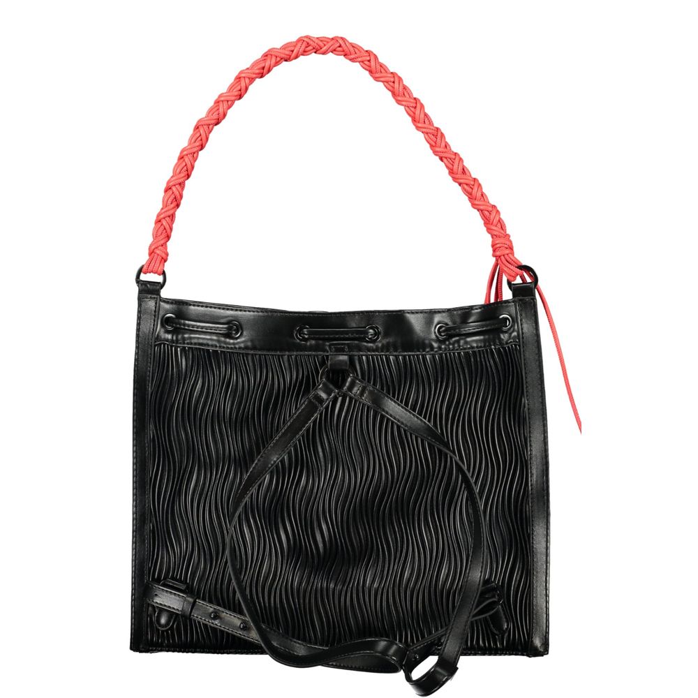 Desigual Black Polyurethane Women Backpack - ClickThatClicks 