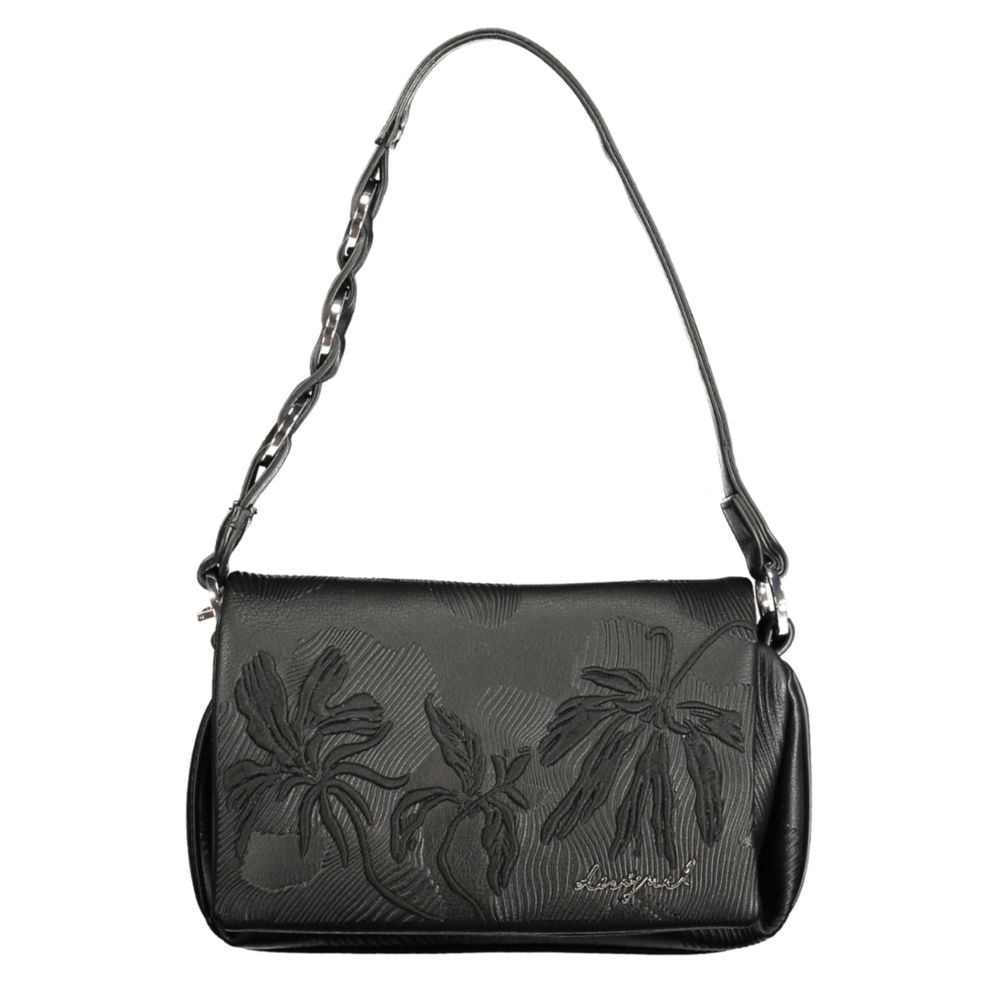 Desigual Black Polyurethane Women Handbag - ClickThatClicks 