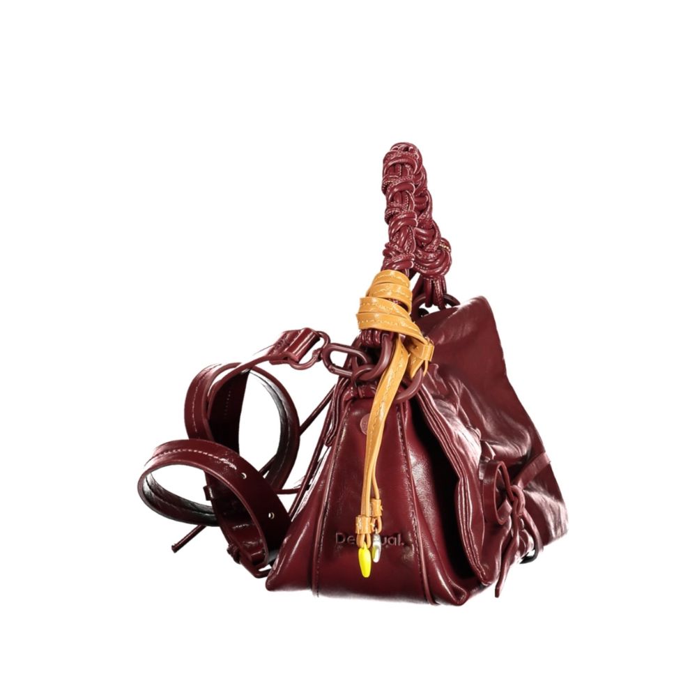 Desigual Burgundy Polyurethane Women Mini Bag - ClickThatClicks 