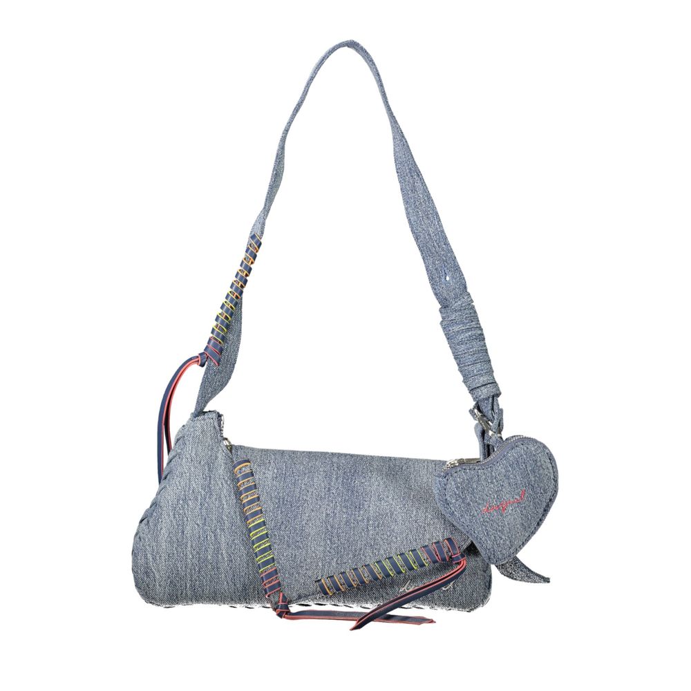 Desigual Azzurro Cotton Women Shoulder Bag - ClickThatClicks 