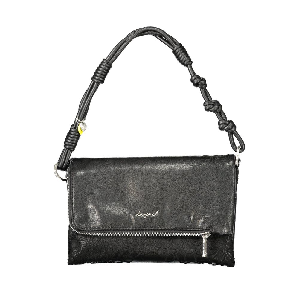 Desigual Black Polyethylene Handbag - ClickThatClicks 