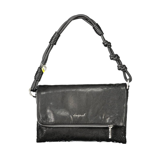 Desigual Black Polyethylene Handbag - ClickThatClicks 