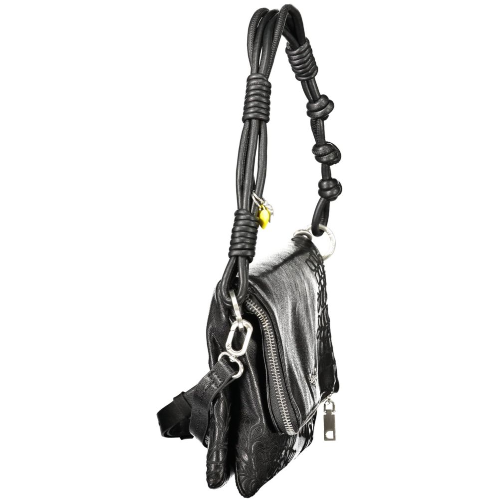 Desigual Black Polyethylene Handbag - ClickThatClicks 