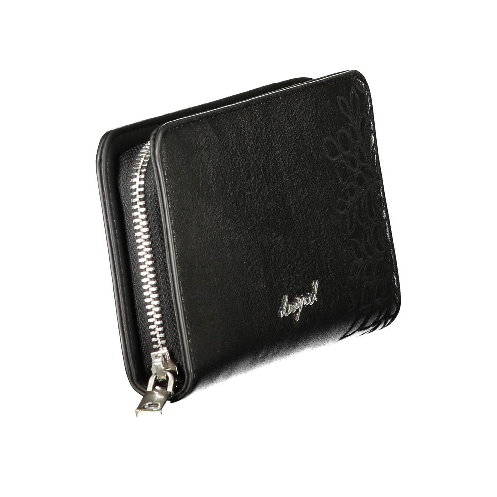 Desigual Black Polyethylene Wallet - ClickThatClicks 