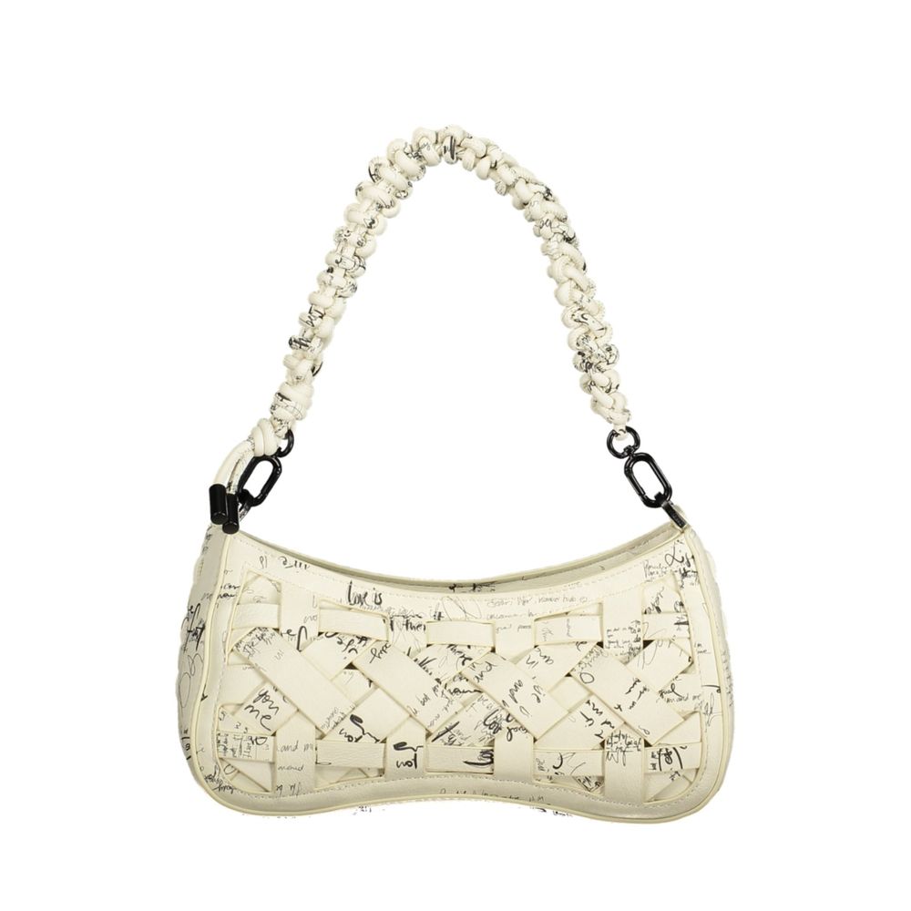 Desigual White Polyethylene Handbag - ClickThatClicks 
