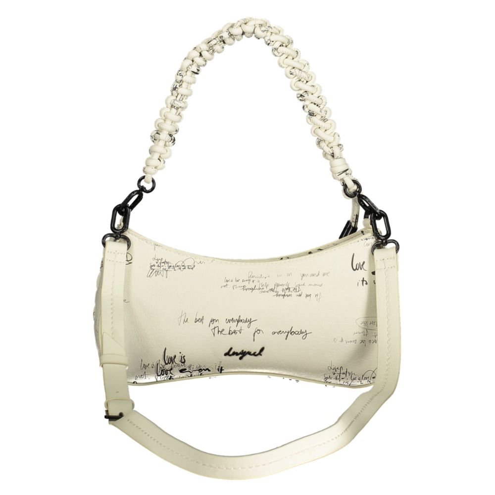 Desigual White Polyethylene Handbag - ClickThatClicks 