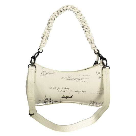 Desigual White Polyethylene Handbag - ClickThatClicks 