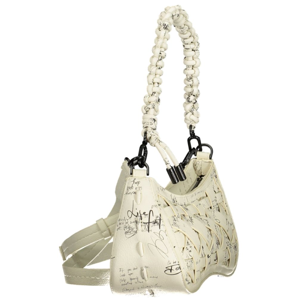 Desigual White Polyethylene Handbag - ClickThatClicks 