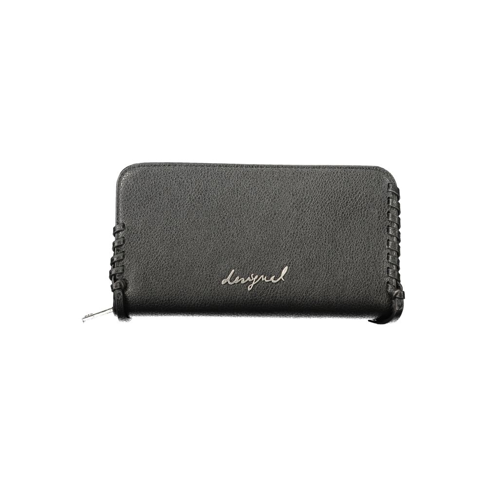 Desigual Black Polyethylene Wallet - ClickThatClicks 