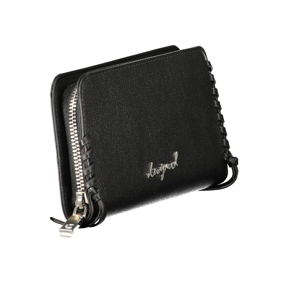 Desigual Black Polyethylene Wallet - ClickThatClicks 