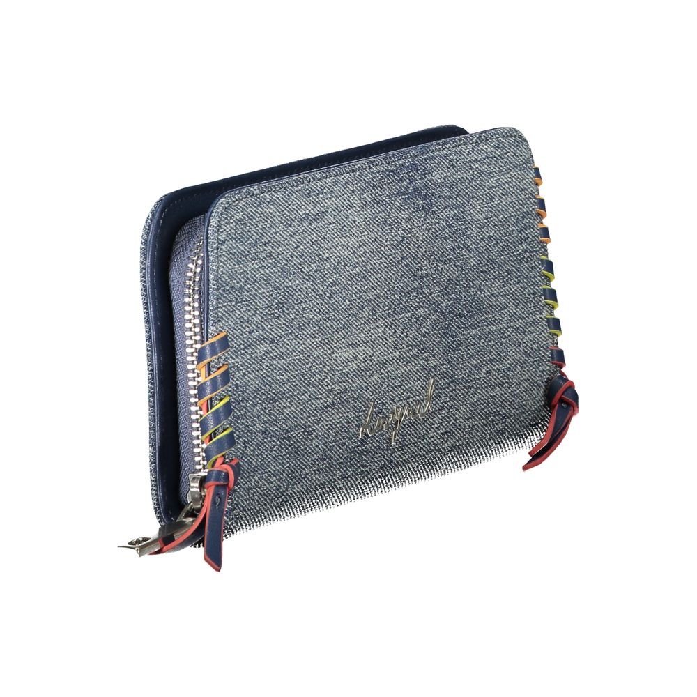 Desigual Blue Cotton Wallet - ClickThatClicks 