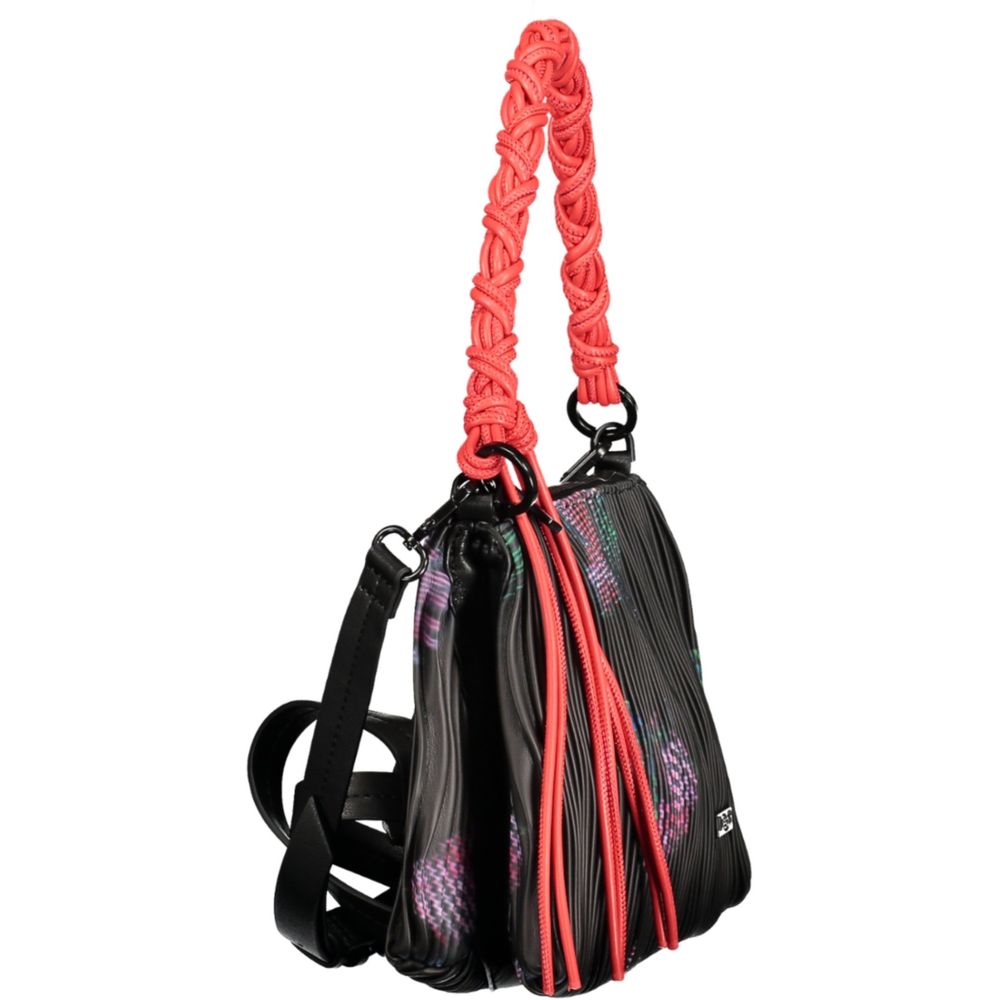 Desigual Black Polyethylene Handbag - ClickThatClicks 